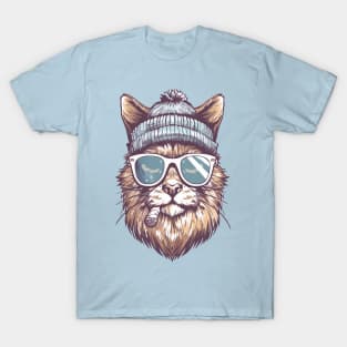 Beanie Cat T-Shirt